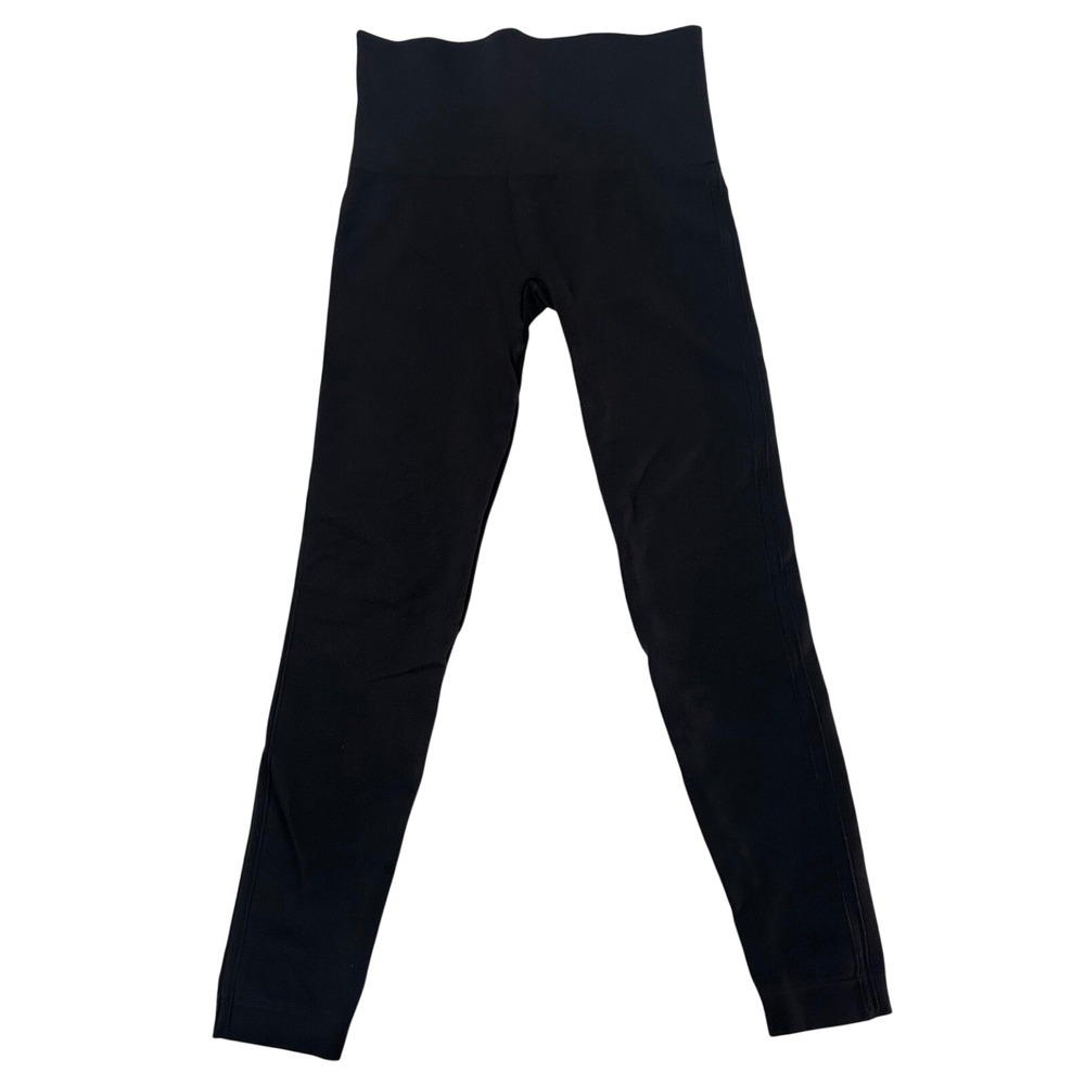 SPANX Black Seamless High Waisted Leggings M/M